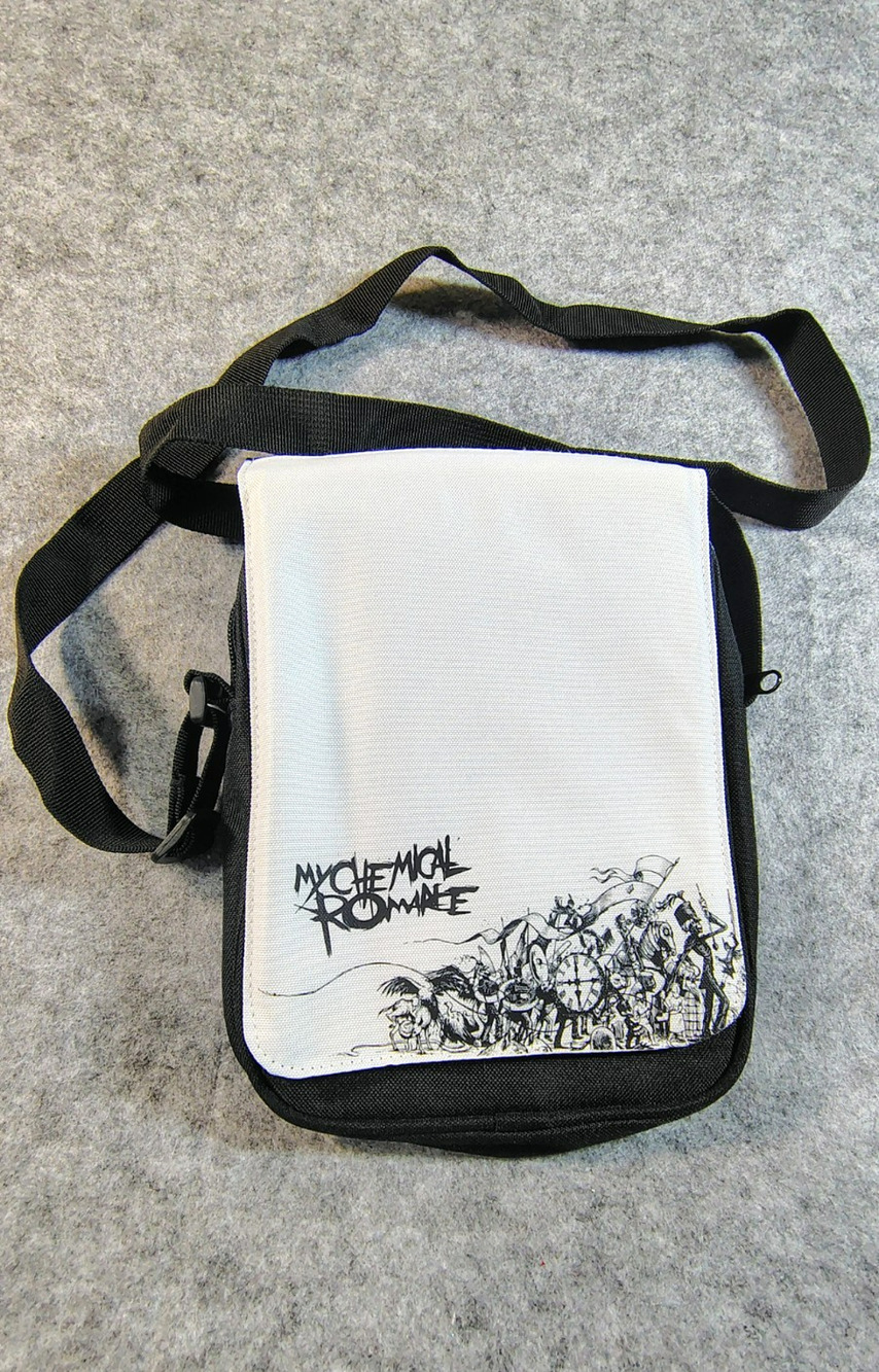 Vintage Rare My Chemical Romance Graveyard Crossbody Bag Retro Y2K